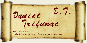 Daniel Trifunac vizit kartica